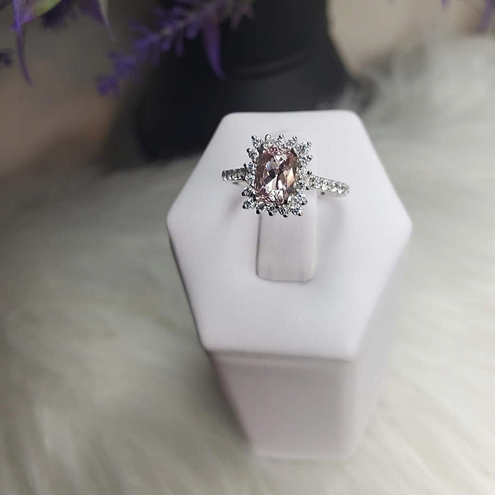 Morganite ring size 6